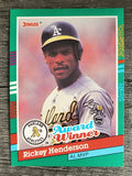 1991 Donruss #761 Rickey Henderson MVP