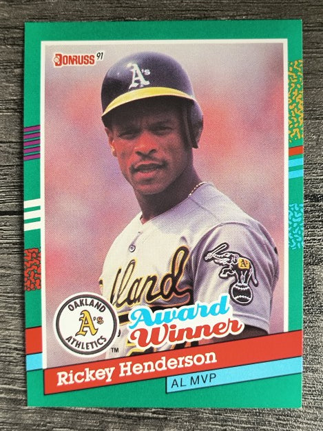 1991 Donruss #761 Rickey Henderson MVP