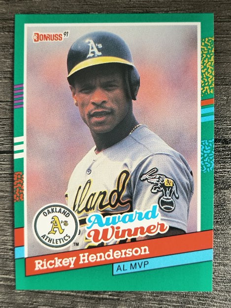 1991 Donruss #761 Rickey Henderson MVP