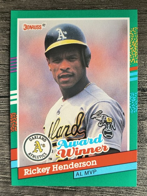 1991 Donruss #761 Rickey Henderson MVP