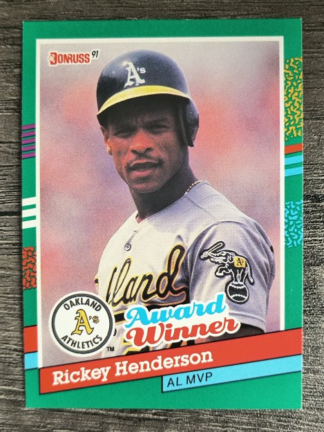 1991 Donruss #761 Rickey Henderson MVP