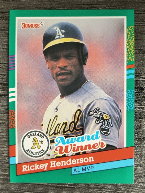 1991 Donruss #761 Rickey Henderson MVP