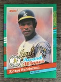1991 Donruss #761 Rickey Henderson MVP