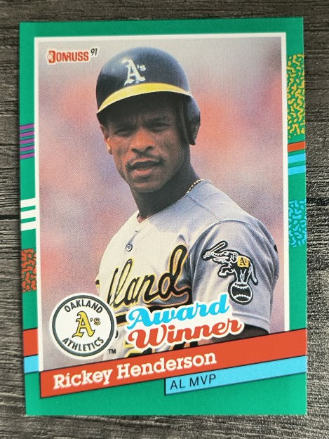 1991 Donruss #761 Rickey Henderson MVP