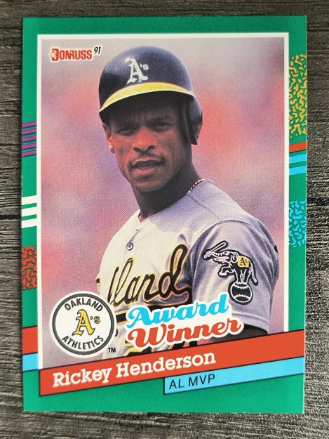 1991 Donruss #761 Rickey Henderson MVP