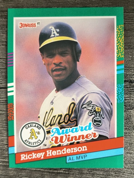 1991 Donruss #761 Rickey Henderson MVP