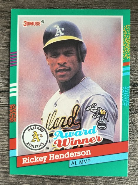 1991 Donruss #761 Rickey Henderson MVP