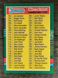 1991 Donruss #770 Checklist 703-770/BC1-BC22