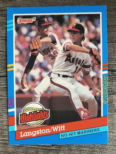1991 Donruss Bonus Cards #BC1 Mark Langston/Mike Witt