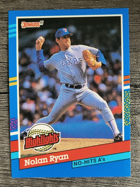 1991 Donruss Bonus Cards #BC3 Nolan Ryan NH