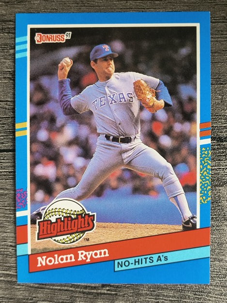 1991 Donruss Bonus Cards #BC3 Nolan Ryan NH