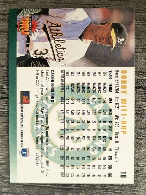 1994 Triple Play #10 Bobby Witt