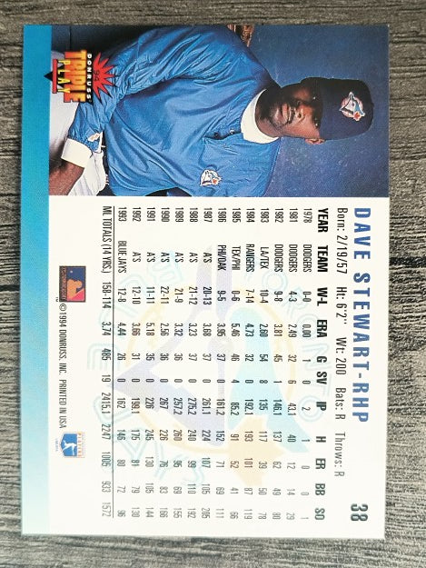 1994 Triple Play #38 Dave Stewart