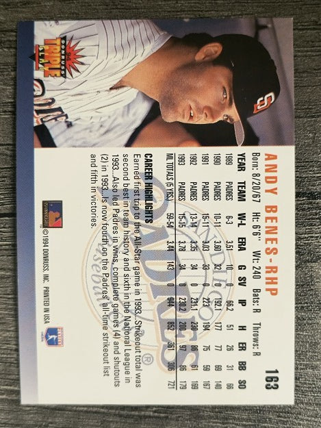 1994 Triple Play #163 Andy Benes