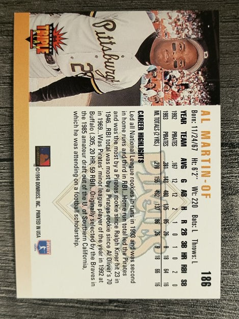 1994 Triple Play #186 Al Martin