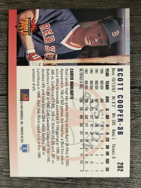 1994 Triple Play #202 Scott Cooper