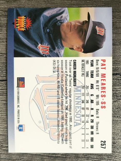1994 Triple Play #257 Pat Meares