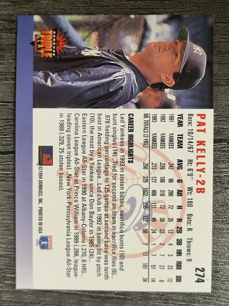 1994 Triple Play #274 Pat Kelly