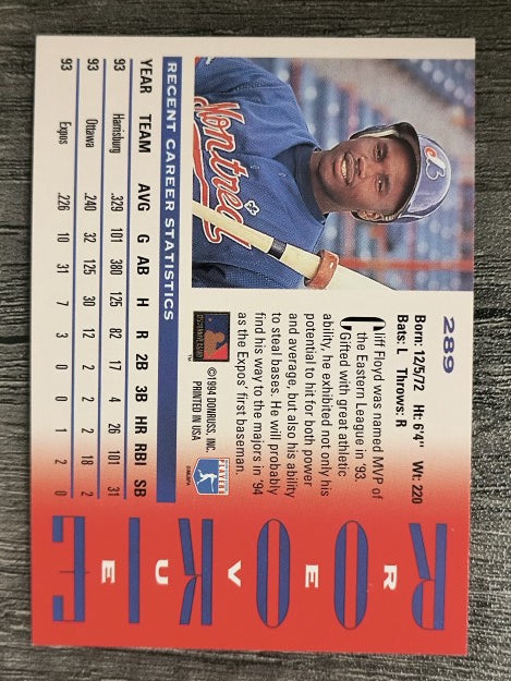 1994 Triple Play #289 Cliff Floyd