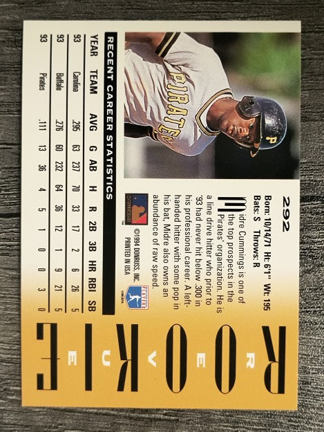 1994 Triple Play #292 Midre Cummings