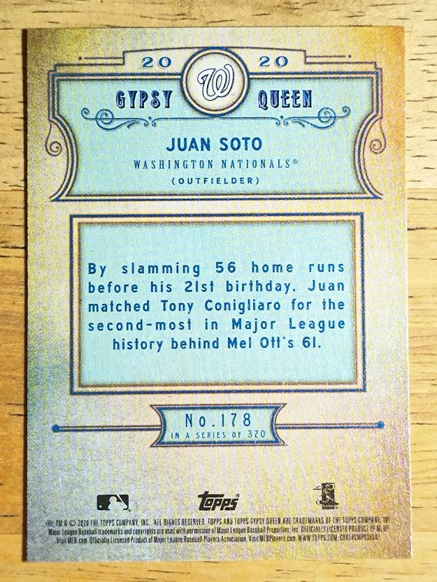 2020 Topps Gypsy Queen #178 Juan Soto