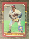 1987 Donruss Opening Day #48 Glenn Hubbard