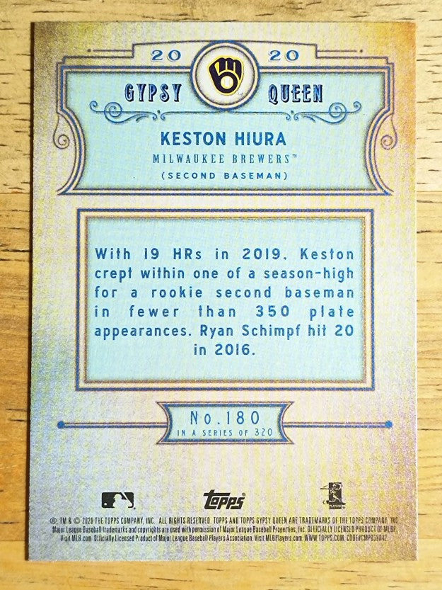 2020 Topps Gypsy Queen #180 Keston Hiura