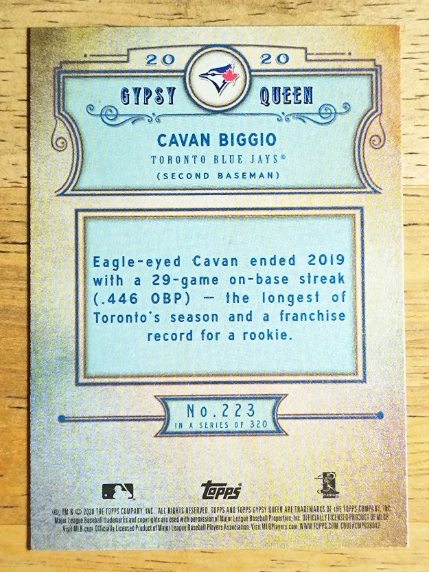 2020 Topps Gypsy Queen #223 Cavan Biggio