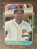 1987 Donruss Opening Day #99 Jose Uribe