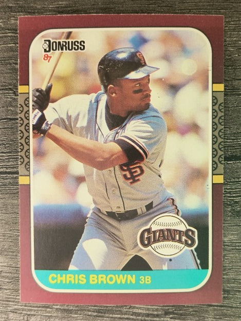 1987 Donruss Opening Day #100 Chris Brown