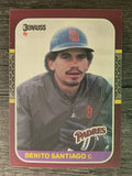 1987 Donruss Opening Day #148 Benito Santiago