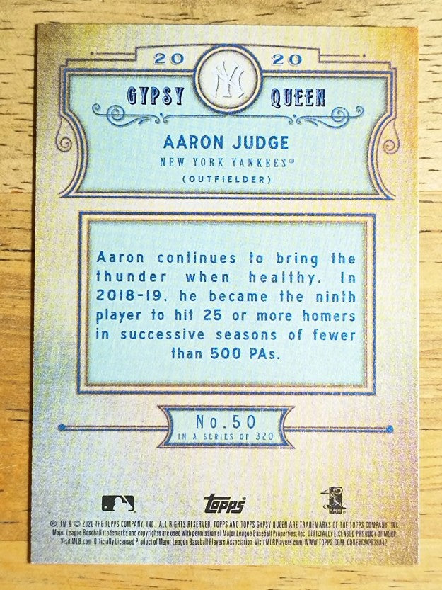 2020 Topps Gypsy Queen #50 Aaron Judge