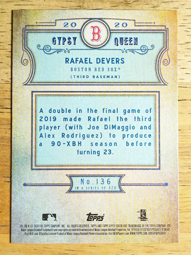 2020 Topps Gypsy Queen #136 Rafael Devers