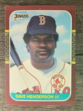 1987 Donruss Opening Day #189 Dave Henderson