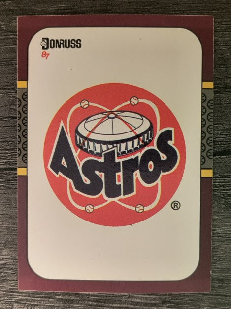 1987 Donruss Opening Day #250 Astros Logo