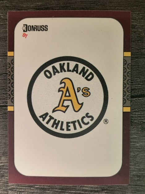 1987 Donruss Opening Day #251 A's Logo