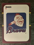 1987 Donruss Opening Day #253 Braves Logo