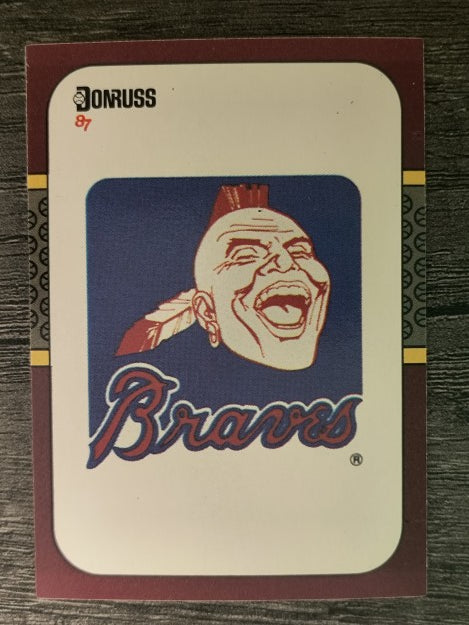 1987 Donruss Opening Day #253 Braves Logo