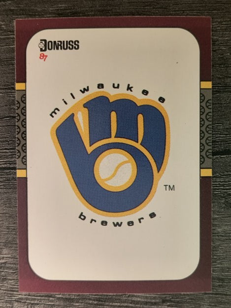 1987 Donruss Opening Day #254 Brewers Logo