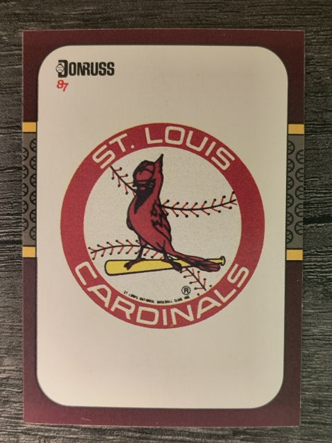 1987 Donruss Opening Day #255 Cardinals Logo