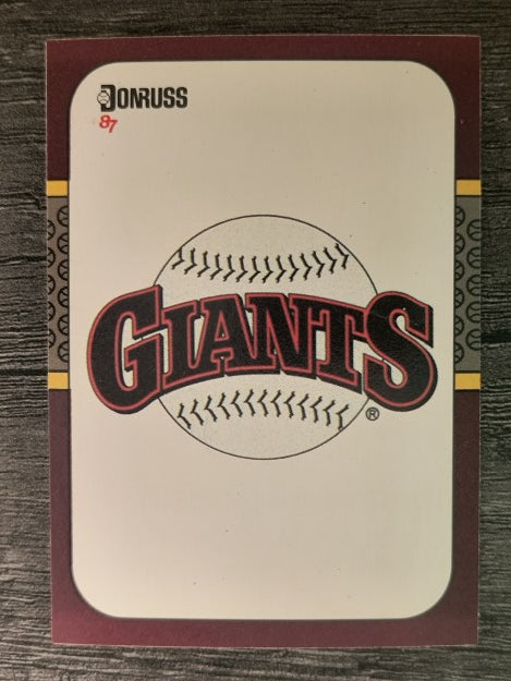 1987 Donruss Opening Day #258 Giants Logo