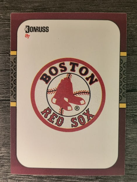 1987 Donruss Opening Day #266 Red Sox Logo