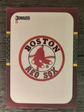 1987 Donruss Opening Day #266 Red Sox Logo
