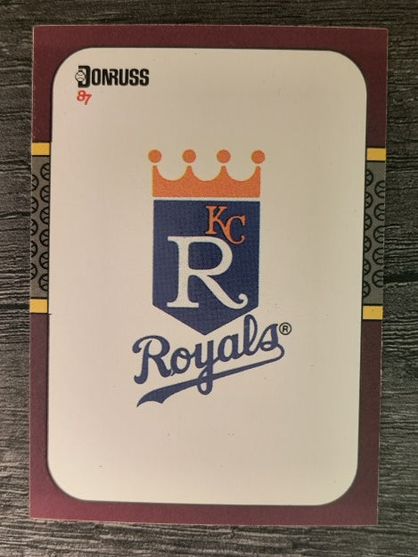 1987 Donruss Opening Day #268 Royals Logo
