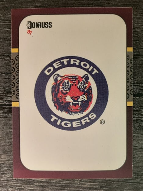1987 Donruss Opening Day #269 Tigers Logo