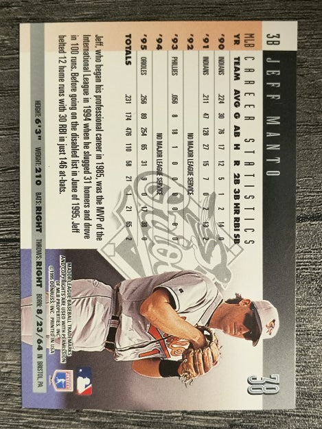 1996 Donruss #38 Jeff Manto