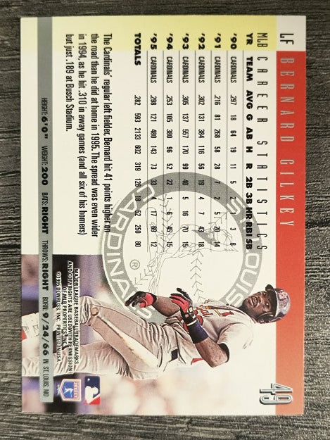 1996 Donruss #49 Bernard Gilkey