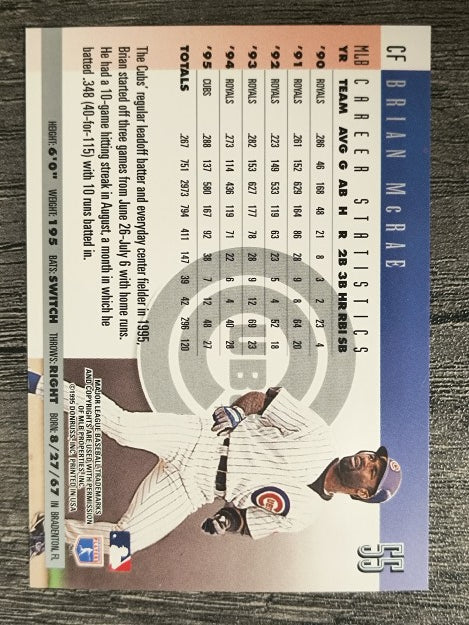 1996 Donruss #55 Brian McRae