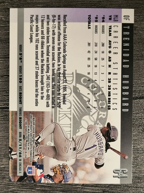 1996 Donruss #64 Trenidad Hubbard