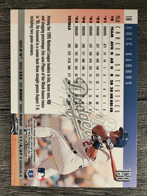 1996 Donruss #158 Eric Karros